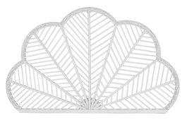 DKD Home Decor Cabecero de Bambú y Ratán Blanco para Cama de 90-105 cm
