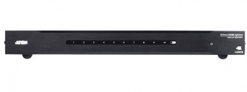 Aten Distribuidor/Splitter HDMI 4K de 10 Puertos VS0110HA-AT-G, Resolución 4096x2160, 3D, HDCP, con Montaje en Rack, Color Negro