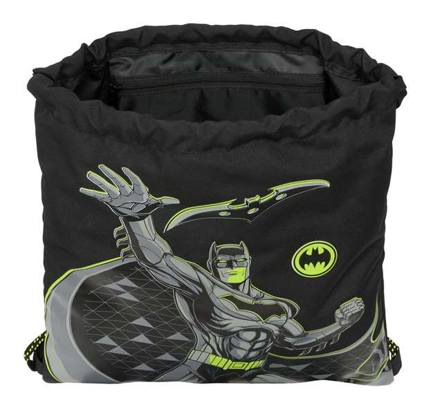 Bolsa Mochila con Cuerdas Batman Game over Negro 35 x 40 x 1 cm