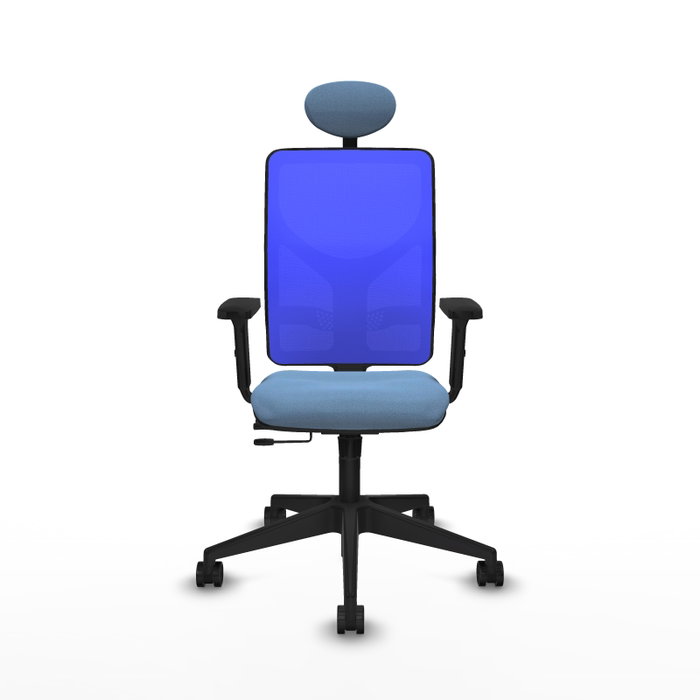 PIQUERAS Y CRESPO Silla de oficina Motilla Azul cielo y azul con mecanismo Sincro/Traslack PIQUERAS Y CRESPO Silla de oficina Motilla Azul cielo y azul con mecanismo Sincro/Traslack