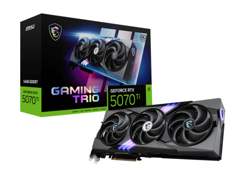MSI Tarjeta Gráfica GeForce RTX 5070 Ti 16G TRIO OC 16 GB GDDR7 912-V531-286 MSI Tarjeta Gráfica GeForce RTX 5070 Ti 16G TRIO OC 16 GB GDDR7 912-V531-286