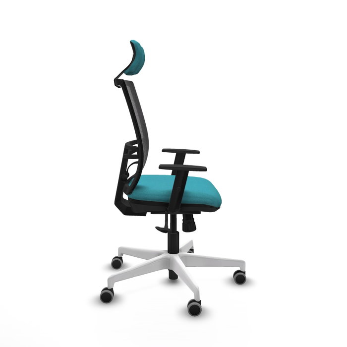 PIQUERAS Y CRESPO Silla de oficina Yunquera con mecanismo Sincro, Turquesa y Negro PIQUERAS Y CRESPO Silla de oficina Yunquera con mecanismo Sincro, Turquesa y Negro