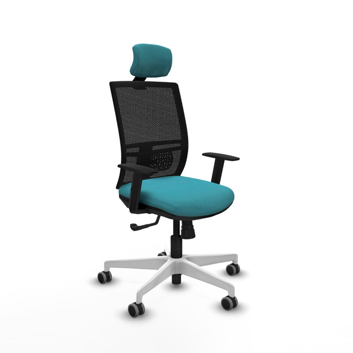 PIQUERAS Y CRESPO Silla de oficina Yunquera con mecanismo Sincro, Turquesa y Negro PIQUERAS Y CRESPO Silla de oficina Yunquera con mecanismo Sincro, Turquesa y Negro