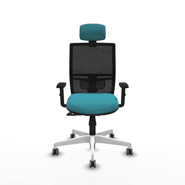 PIQUERAS Y CRESPO Silla de oficina Yunquera con mecanismo Sincro, Turquesa y Negro PIQUERAS Y CRESPO Silla de oficina Yunquera con mecanismo Sincro, Turquesa y Negro