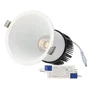 Downlight LED Empotrable 10W 900Lm CRI>95 4000K Blanco Neutro Driver Lifud 50.000H Aluminio Blanco Mate