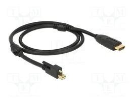 DeLOCK Cable Adaptador mini DisplayPort 1.2 a HDMI 4K Activo, 2 m, Negro