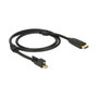 DeLOCK Cable adaptador Mini DisplayPort 1.2 macho con tornillo a HDMI macho 4K, 2 m, negro