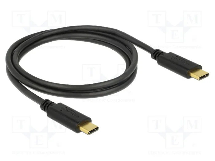 DeLOCK Cable USB 2.0 Tipo-C a Tipo-C 1 m 5 A PD E-Marker 83323 DeLOCK Cable USB 2.0 Tipo-C a Tipo-C 1 m 5 A PD E-Marker 83323