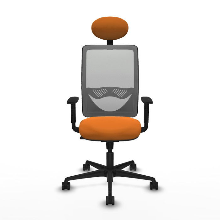 PIQUERAS Y CRESPO Silla de oficina Zulema Naranja y Gris PIQUERAS Y CRESPO Silla de oficina Zulema Naranja y Gris