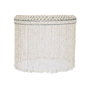 DKD Home Decor Lámpara de Techo de Conchas Hecha a Mano Blanco Roto 52x52x140 cm