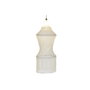 DKD Home Decor Lámpara de Techo de Conchas Hecha a Mano Blanco Roto 52x52x140 cm