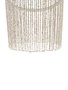 DKD Home Decor Lámpara de Techo de Conchas Hecha a Mano Blanco Roto 52x52x140 cm