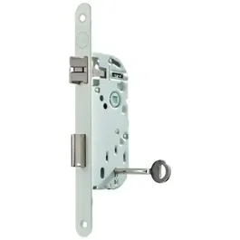 Yale Y75R-A40/B/SC Cerradura de Empotrar con Llave - Eje 40 mm, Caja Fuerte 135 mm - Certificación NF Nivel 2 - Blanco