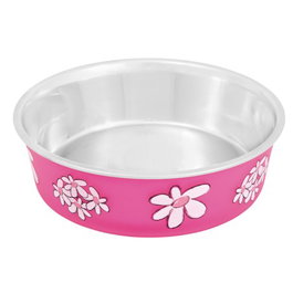 Nayeco Comedero Blossom con Estampado de Flores, Fucsia, 800 ml, 17 cm