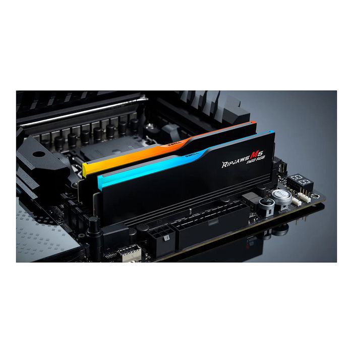 G.Skill Ripjaws M5 Neo RGB F5-6000J3636F16GX2-RM5NRK | Kit de 32 GB (2x16 GB) DDR5 RAM 6000 MHz | DIMM 288-pin | AMD EXPO | Latencia CAS 36