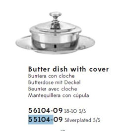 Tapa Copa Mantequilla Elite Plateada