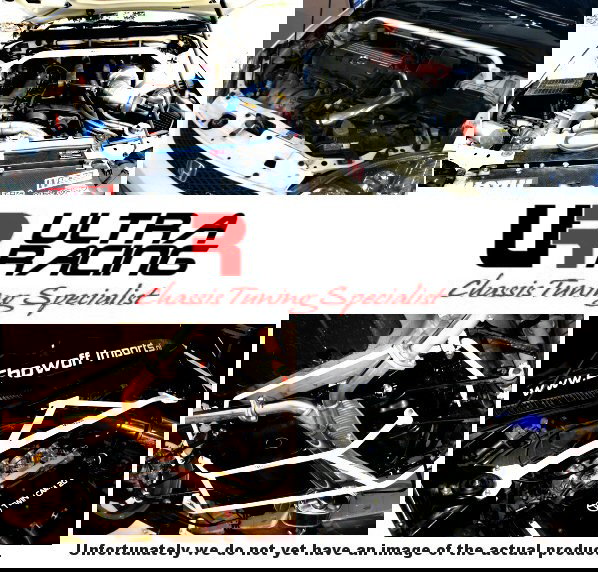 Ultra Racing URRLS4-1817P Barras Inferiores Laterales Traseras 2p para Ford Focus 1.8 Mk2 (2005-2010) - Refuerzo de Chasis para Tuning