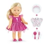 Corolle AAAPP08927 Muñeca de vinilo Mini Corolline Rosy Fée con Vestido de Hada y Alas de Mariposa