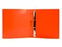 Liderpapel Carpeta Serie Frosty Naranja 4 Anillas 25 mm Din A4