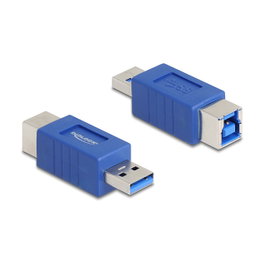 DeLOCK Adaptador USB Type-A Macho a USB Type-B Hembra 67217 Azul
