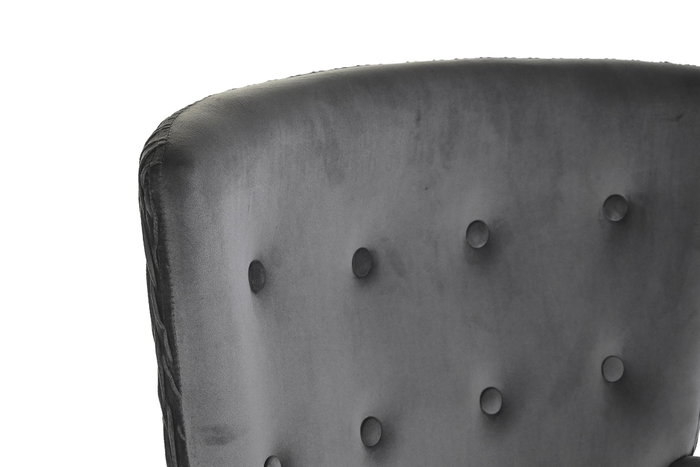 DKD Home Decor Butaca Scandi Gris Oscuro Natural 67 x 92 x 66 cm