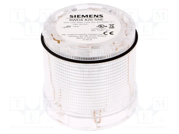 SIEMENS Módulo de automatización señalizador luminoso transparente SIEMENS Módulo de automatización señalizador luminoso transparente