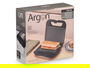 ARGON Sandwichera Grill Negra 750W 22.3x8x21.1 cm (Set de 6)