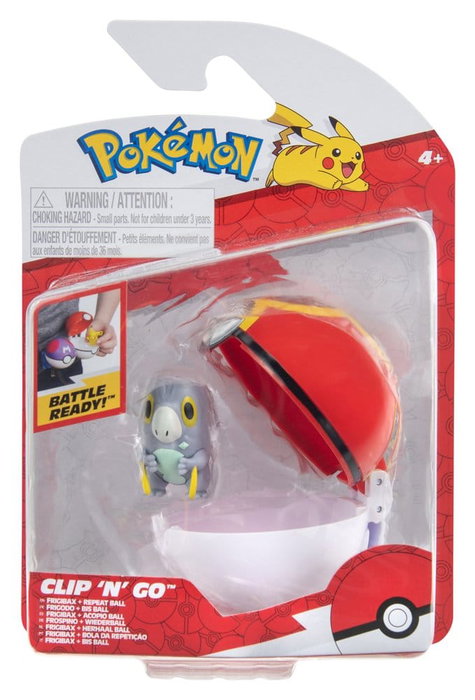Jazwares Pokémon Clip 'n' Go Figura de Acción Wave 21 Frigibax & Acopio Ball Jazwares Pokémon Clip 'n' Go Figura de Acción Wave 21 Frigibax & Acopio Ball