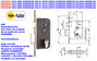 YALE Cerradura de Embutir 600-HL 40x70 con Cilindro Monoblock
