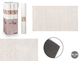 Giftdecor Alfombra Soft, Color Crema, 80x140 cm, de Fieltro 100% Poliéster para Sala o Dormitorio (Set de 9)