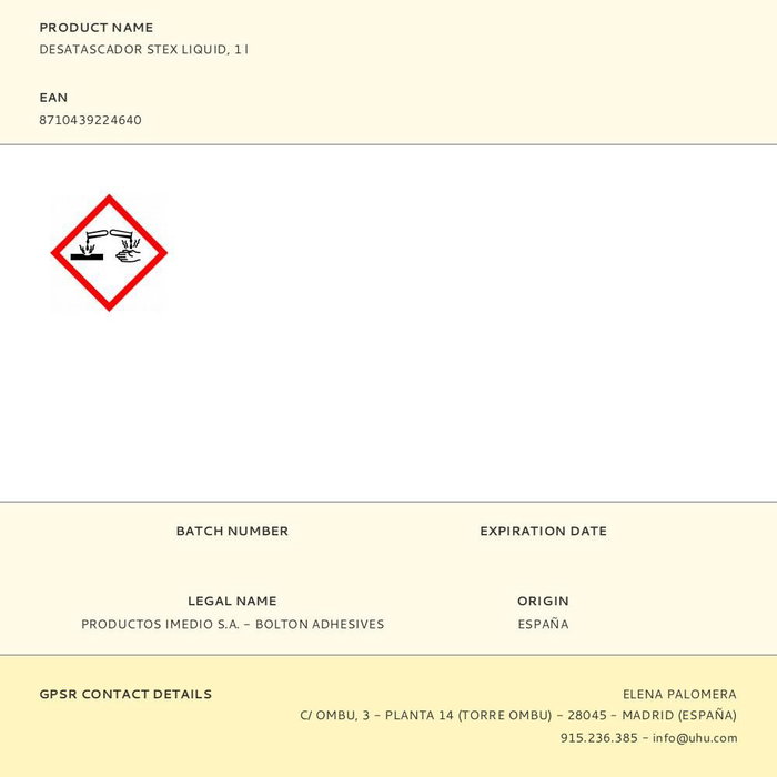 Griffon Stex® liquid Desatascador Líquido Profesional 1 l Griffon Stex® liquid Desatascador Líquido Profesional 1 l