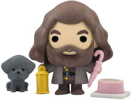 Cinereplicas Figuras de Goma Gomee Colección Harry Potter - Rubeus Hagrid con Fang y Complementos