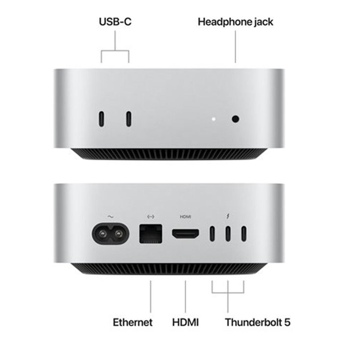 Apple Mac mini M4 Pro 12-Core CPU 24GB 512GB SSD Plata
