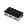 Digitus Hub USB 2.0 de 4 puertos DA-70220 Negro y Plata