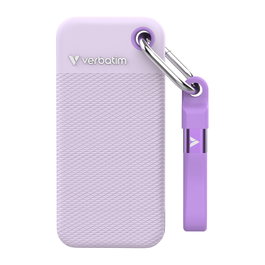 Verbatim Pocket SSD 1TB USB Tipo C 3.2 Gen 2, Velocidad 10000 MB/s, Color Púrpura