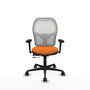PIQUERAS Y CRESPO Silla de Oficina Jorquera Naranja y Blanco