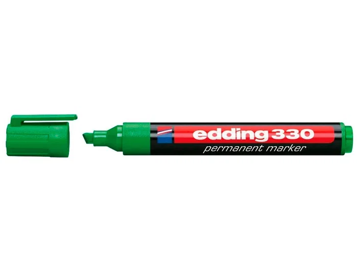 Edding Marcador Permanente 330 Verde Punta Biselada (Set de 10) Edding Marcador Permanente 330 Verde Punta Biselada (Set de 10)