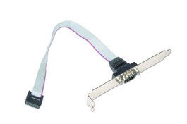Gembird Bracket Trasero de 1 Puerto Serie 9pin DB9M CCDB9Receptacle, Bracket o Placa Trasera para Puerto Serie DB9 Macho
