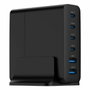 Gembird Cargador Rápido GaN 75 W 6 Puertos Negro TA-UC-2A4C-PD75-01-BK
