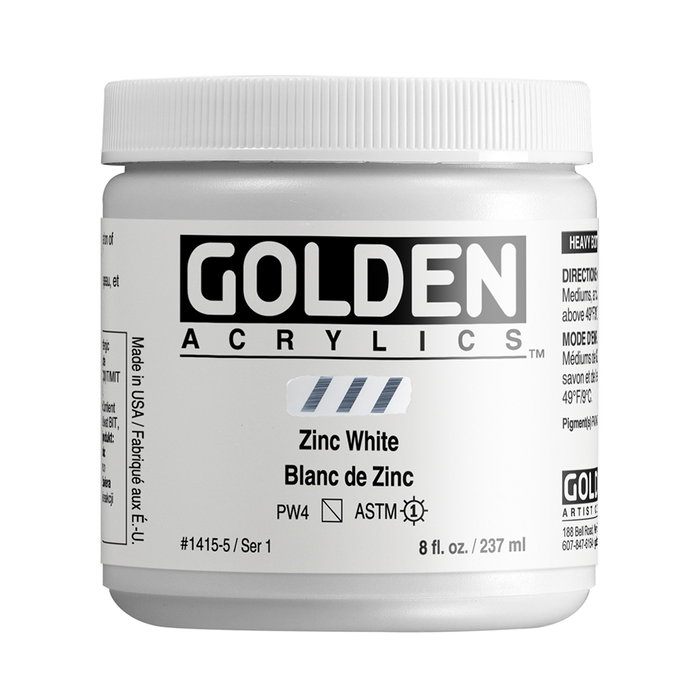 Golden Heavy Body Acrílico Zinc Blanco 237 ml Golden Heavy Body Acrílico Zinc Blanco 237 ml
