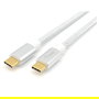 EQUIP 128358 Cable USB-C 3.2 Gen 2 a USB-C, 2m, 100W PD, 4K/60Hz, Blanco