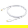 EQUIP 128358 Cable USB-C 3.2 Gen 2 a USB-C, 2m, 100W PD, 4K/60Hz, Blanco