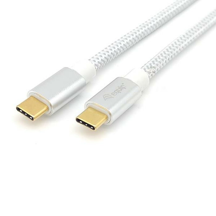 EQUIP Cable USB 3.2 Gen 2 USB-C a USB-C de 2m, 100W, Blanco