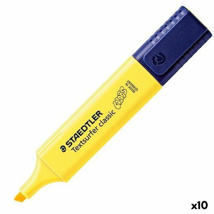 Staedtler Textsurfer Classic Marcador Fluorescente Pastel Amarillo (Set de 10)
