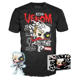 Funko Set Figura POP & Tee Marvel Anti-Venom Talla M