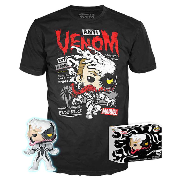 Funko Set Figura POP & Tee Marvel Anti-Venom Talla M Funko Set Figura POP & Tee Marvel Anti-Venom Talla M