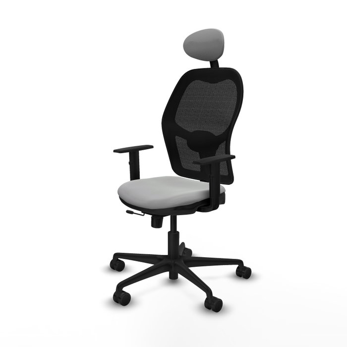 PIQUERAS Y CRESPO Silla de oficina Jorquera Gris claro y Negro
