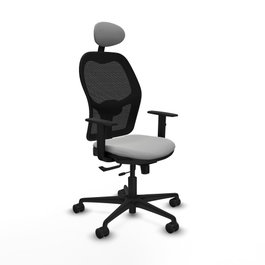 PIQUERAS Y CRESPO Silla de oficina Jorquera Gris claro y Negro