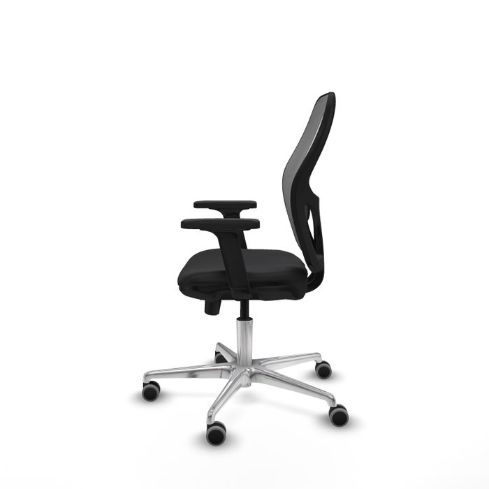 PIQUERAS Y CRESPO Silla de oficina Jorquera con mecanismo Sincro/Traslack, Negro y Gris