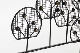 DKD Home Decor Decoracion Pared Loft Negro Metal 6 x 56 x 105 cm